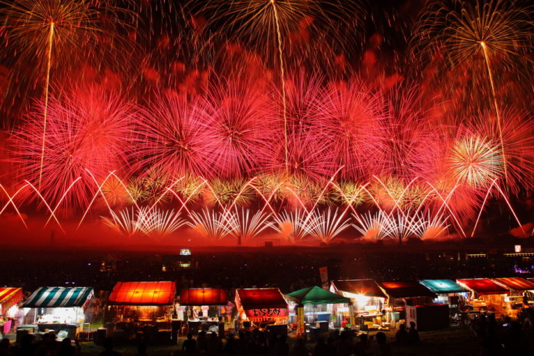 feux d'artifice et yatai