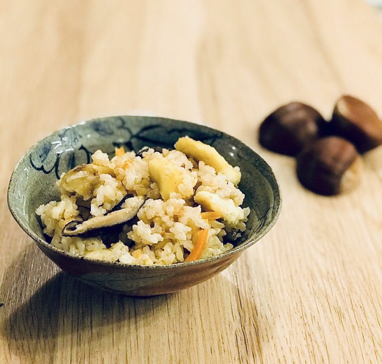 Riz brun aux châtaignes