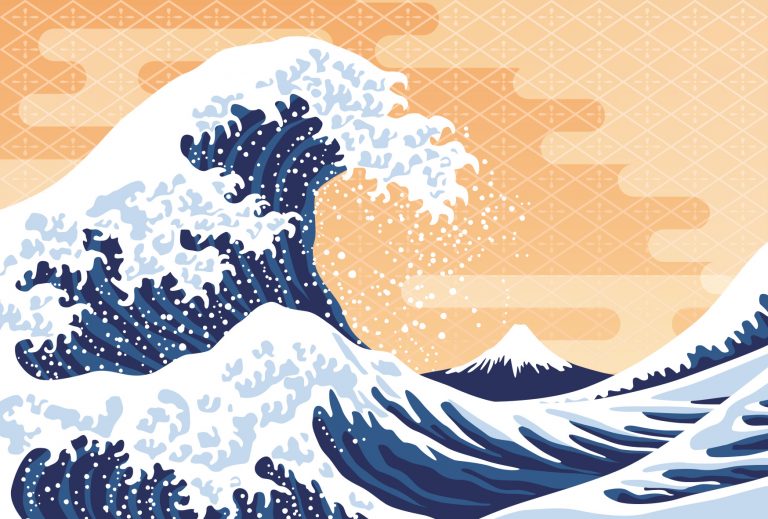 estampe de vague