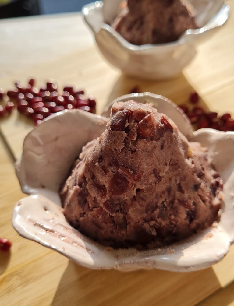 tas de anko, pâte sucrée à base de haricot rouge azuki