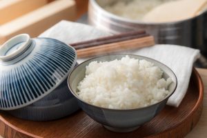 bol de riz japonais et baguettes